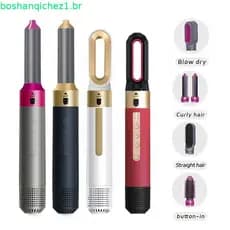 Secador De Cabelo 5 Em 1 Escova Secadora Modelador De Cachos Automático Escova Secadora E Alisadora 220V/110V