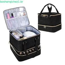 Bolsa Organizadora De Esmalte DAGMARC , Lâmpada De Unha PU 84 Grades , Grande Capacidade De 3 Camadas Com De Maquiagem A