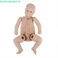 Kit Rosalie De 20 Polegadas Já Pintado Molde Reborn Real Picture Llifellike 3D Skin Venis Cílios Raizados Com Corpo De