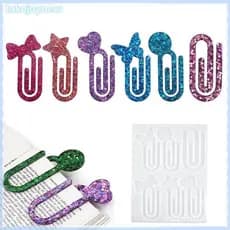 [takejoynewBR] Molde De Marcadores De Clipe De Papel De Silicone-Moldes Resina DIY Para Fabricação De Artesanato , De Fu
