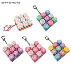 [newwellknown] 9 Teclas Teclado Silencioso Chaveiro Criativo Gato Pata Botão Keycap Alívio Do Estresse Brinquedos Fidget