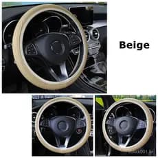 TKEY Capa Universal Para Volante , 1 Peça , Trança No Couro Antiderrapante , De Carro , Acessórios G7P4