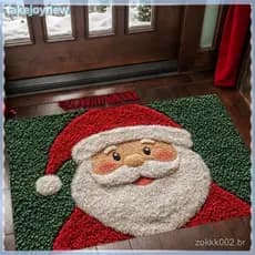 [takejoynewBR] Porta De Tapete De Natal Feliz Festival Papai Noel Decorações Ao Ar Livre Casa 2025 Navidad Enfeite Ano N