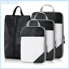 [takejoynewBR] Sacos De Armazenamento De 5 Peças , Embalagem De Compressão , Cubo , Bolsa Viagem , Bagagem , Conjunto Ro