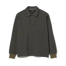 Japão japão BEAMS PLUS masculino americano Retro camisa polo pulôver camisa polo manga longa camiseta masculina