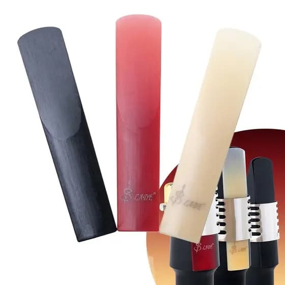ANP 3Pcs Peças De Palhetas De Saxofone Plástico Resina Para Clarinete Soprano Alto Tenor Sax