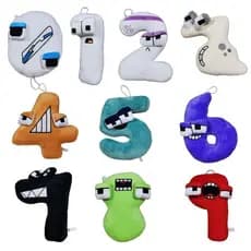 Bonecos de Pelúcia da Série Digital AlphabetLore para Educação Infantil e Iniciação ao Alfabeto SIYA