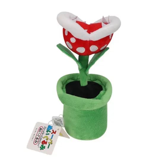 Super mario novo estilo piranha pote brinquedo mario piranha vaso planta boca grande flor boneca de pelúcia brinquedo