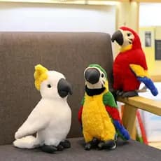 Brinquedo De Pelúcia Confortável Papagaio Padrão PP Algodão Crianças Enfeites De Para Casa