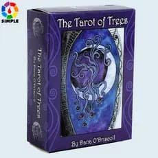 Tarot das Árvores, Baralho de 80 Cartas, Jogo de Adivinhação em Tamanho de Bolso, Aprendizado de Tarot para Iniciantes