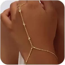 Conjunto de Pulseira de Corrente e Anel de Estilo Simples para Mulheres, Presente Personalizado Mais Vendido 8RYV