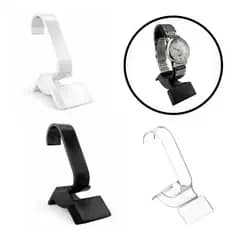 Kit 10 Expositor Organizador para Relógio Preto, Branco e Transparente(Cristal)