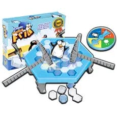 Pinguim Quebra Gelo Brinquedo Infantil Jogo Tabuleiro Educativo Coordenação Motora Inmetro 3+ Anos