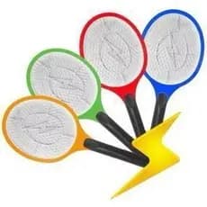 Raquete Elétrica Mata Mosquito Kit com 2 Raquetes Dengue Insetos Recarregável Bivolt 110/220v