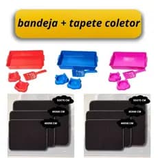 caixa de areia bandeja gato tapete higienico sanitario coletor anti sujeira