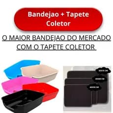 bandejao Grande Furba Jumbox pet injet tapete coletor higienico sanitario caixa grande