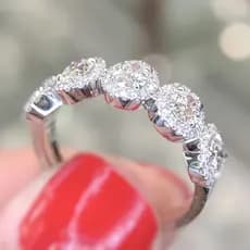 Anel de zircônia cúbica oval requintado em prata esterlina 925, acessório de noivado e casamento feminino, cor luxuosa G