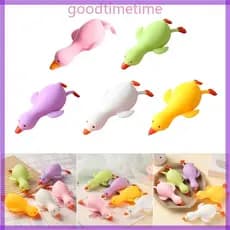Brinquedo macio de silicone em forma de pato para alívio do estresse, companheiro portátil e fofo 32QM