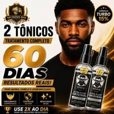 Kit 2 Tonicos Capilares - UltraDlust Original 120ml Barba Mais Cheia - Cabelo Mais Forte