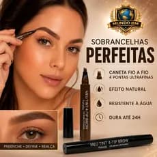 ✨ Caneta Fio a Fio Microblading para Sobrancelhas Febella - À Prova D'Água 24h - Efeito Natural - 3 Cores 💖
