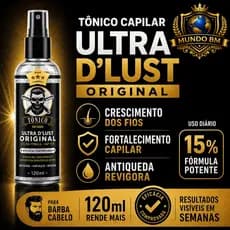 Tônico Capilar UltraDlust  15% - Crescimento e fortalecimento - Barba Cabelo Sobrancelha Anti Queda Original Forte 120ml