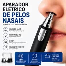 Aparador de Pelos Nasais Elétrico Portátil Seguro USB Multifuncional Nariz