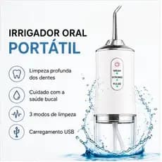 Irrigador Oral Portátil com Jato de Água Potente 220ml