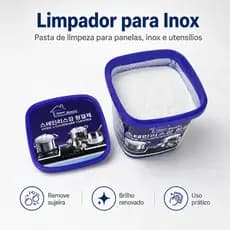 Pasta Limpadora Multiuso Para Inox Panelas Forno Fogão Remove Manchas e Sujeira 380g