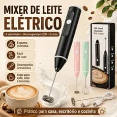 Misturador Elétrico Portátil 2 em 1 - Prático, Funcional e Silencioso