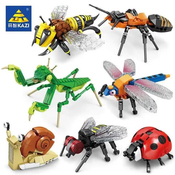 Kaizhi Blocos De Construção Modelo Inseto Compatível Com Lego Menino Brinquedos Educativos Montagem Quebra-Cabeça Animal