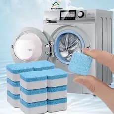 Kit Limpador Pastilha de máquina de lavar roupa, comprimido efervescente sólido para remover manchas [)