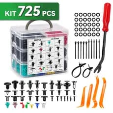Kit 100/200/300/725 Peças Peças Presilha Grampo Automotivo Reparo Universal