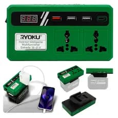 Inversor De Bateria Lítio Ryoku Plugue Duplo Multifuncionais