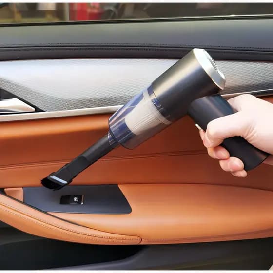 Aspirador de Pó Portátil Sem Fio 2 em 1 – Potente, Recarregável, para Carro, Casa e Escritório