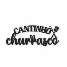 Escrita Decorativa Área Gourmet Decoração Cantinho do Churrasco