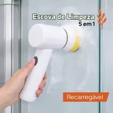 Escova Elétrica De Limpeza 5 Em 1 Portátil Recarregável Sem Fio