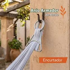 Anjo Armador Para Rede Corrente Ajustável Encurtador De Rede Fixação