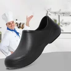 Sapato Cozinheira Profissional Hospitalar Fechado Cozinheiro Uniforme EPI Sapato Confortável