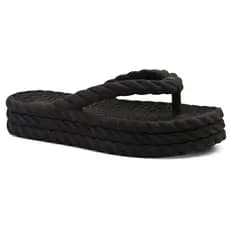 Chinelo De Dedo Nuvem Feminino Plataforma Trançado Estilo Leve Macia Antiderrapante