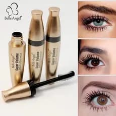 Rímel Máscara de Cílios Super Volume Efeito Boneca Belle Angel – Volume Extremo/ Longa Duração/ Olhar Definido e Intenso