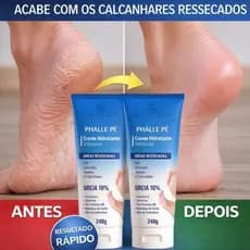 Hidratante para Pés Phálle Pé 240g Hidratação Intensiva com Ureia 10%, Vitamina E e Manteiga de Karité PH722