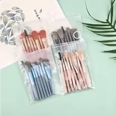 Kit 8 Peças Conjunto De Pincéis De Maquiagem com Estojo Transparente Para Viagem/Conjunto Mini Pincéis De Maquiagem Com