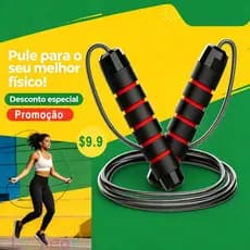 Corda de Pular Profissional Ajustavel Alta Performance Ergonômica Corda de Pular Rolamento Funcional 3M