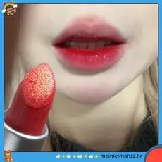 Flash sob luzes naturais!!Golden Strobe Acidental Beauty Novo Batom Vermelho Koi Apple Altamente Piscando