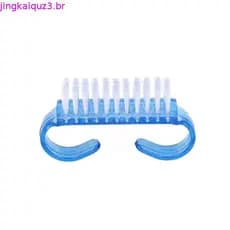 100pcs Escova Acrílica De Cristal Para Unhas Manicure Arte De Multicor Removedor Suave De Pó Pincéis De Limpeza De Plás