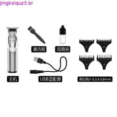 Kemei Hair Clipper Professional Trimmer Barbers Cordless Rechargeable Hair Cutting Grooming Kit T Blade LED Display Zer