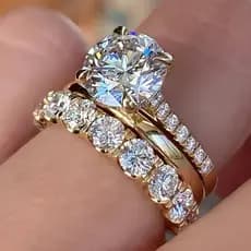 Conjunto de 3 peças S925 prata esterlina zircão anel simples moda jóias casamento presente feminino