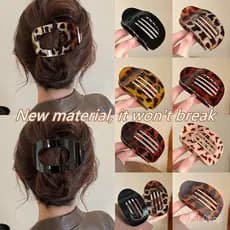 Presilha de cabelo curva feminina, modelo 2026, estilo de base plana, presilha de cabelo plana, não é uma presilha de ca