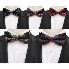 6cm Nova Moda Masculina Gravata Borboleta De Seda Clássica Festa Pet Gravatas