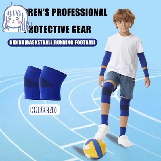 Joelheiras Esportivas Infantis Elásticas Respiráveis Verão Finas De Nylon Unissex Dança